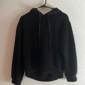 Black Fuzzy Wild Fable Pullover Hoodie